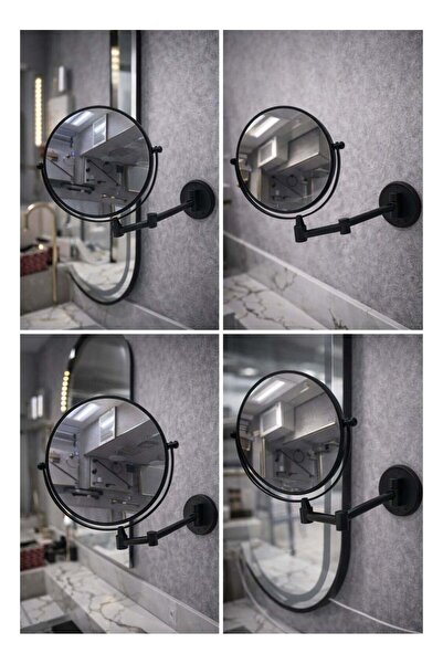 Generic A sleek and stylish wall-mounted magnifying mirror, featuring a moder...