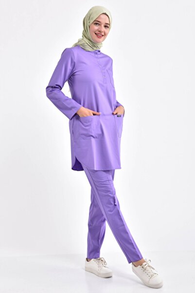 Owlet Medikal Set chirurgical din Lycra pentru femei musulmane, Liliac