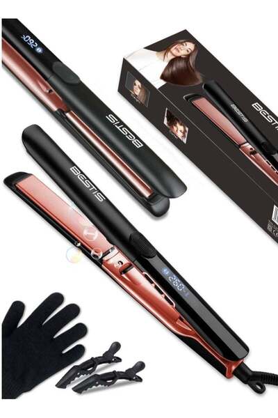 BESTIS Ceramic Hair Straightener and Curler 2 in 1, 260°C High Temp, Ionic, 1...