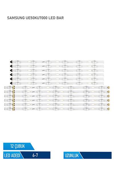 UE50KU7000 12 Parça 50 inc Tv Led Bar