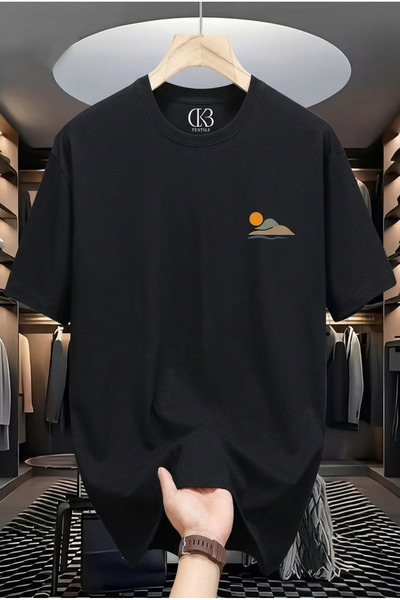 qubo sportswear & company Unisex Oversize εμπριμέ βαμβακερό μπλουζάκι με κοντ...