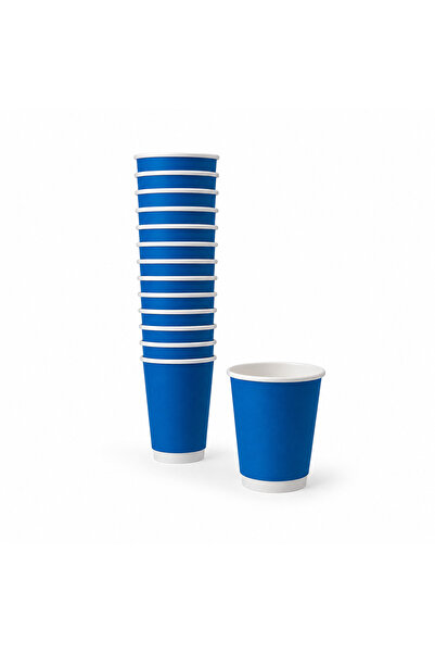 sunpack Blue Paper Coffee Cups 8oz – Pack of 20