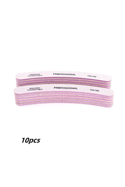 choice2 10pcs Grit100-180 10pcs/Set Nail Art Files 80/100/180 Nails Accessoir...