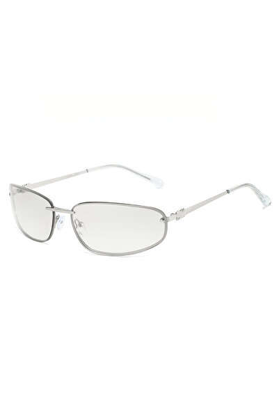 choice2 WHITE Silver Mirror Fashion Y2k Sunglasses Women Brand Dsigner Fashio...