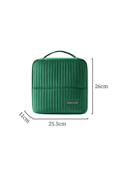 choice2 Green Fashion Makeup Bag Velvet Fashion Portable Makeup Bag Multifunc...