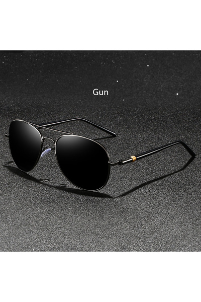 choice2 Gun Vintage Fashion Pilot Metal Frame Sunglasses Men Women Fishing Dr...