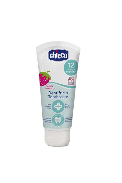 Chicco Οδοντόκρεμα Φράουλα 50ml Με Φθόριο Για 12+ Μηνών