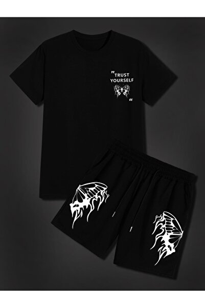 ZEMLİYA Sara Unisex Oversize Shorts Set Short Sleeve T-Shirt Comfortable Fit ...