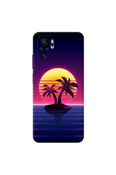 Other Xiaomi Redmi Note 10S Moon and Palmie Transparent Silicone TPU Θήκη