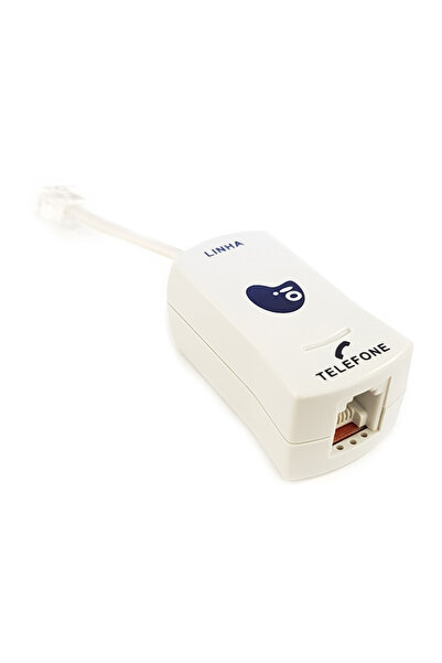 POWERTECH Φίλτρο ADSL για ADSL2+ Modem Router & PSTN, RJ11, 0.20m, Λευκό