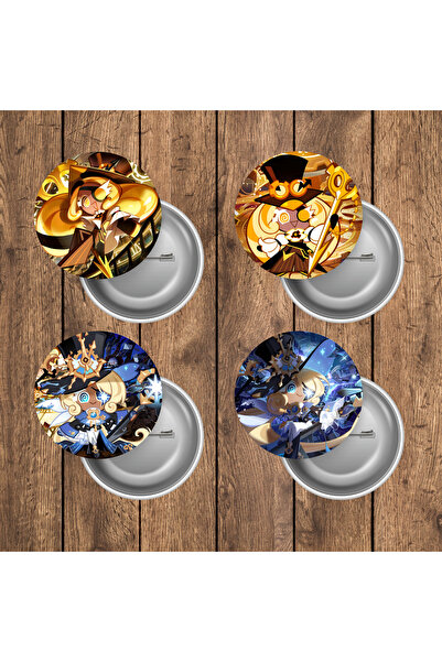 mertfigur Cookie Run Kingdom Timekeeper Cookie Buton Rozet Seti (44 mm)