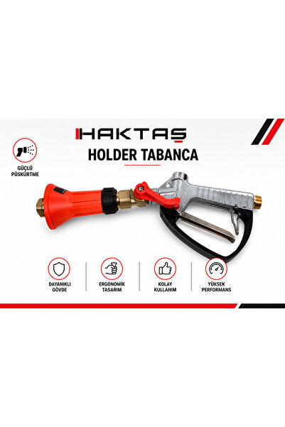 haktaş HKT358 Holder Tabanca Sulama ve Yıkama Tabancası Metal Gövde Profesyon...