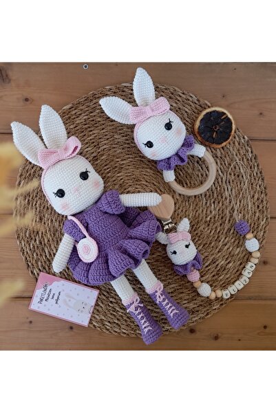 renklivekreatif Amigurumi yenidoğan set 3'lü