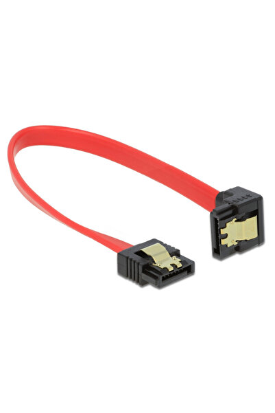 DELOCK καλώδιο SATA 83977, γωνιακό, 6Gb/s, 20cm, κόκκινο