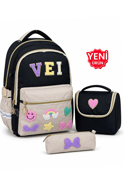 ÇANTAM GELSİN Set de 3 genți pentru școala primară, rucsac + cutie de prânz +...