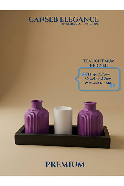 CANSEB Elegance Premium - - Set of Four Decorative Vases and Candle Holders -...