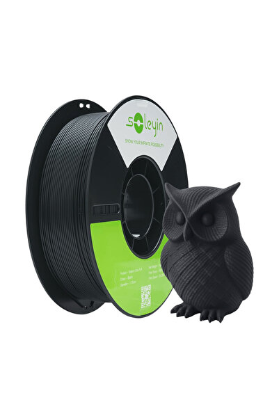 Creality Soleyin Ultra PLA Siyah Filament 1.75 mm. 1Kg.