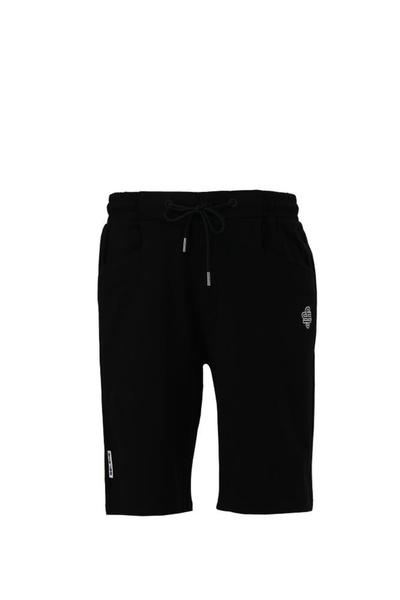 SELENE Men Logo Detail Casual Shorts with Drawstring