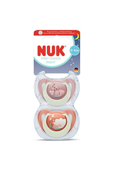 Nuk First Choice 0-6 Ay Silikon Gece Emziği