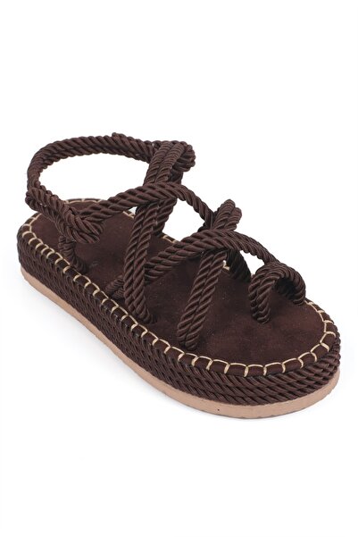 Capone Outfitters Eden Wedge Heel Drawstring Women's Sandals