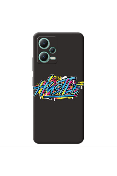 Other Xiaomi Redmi Note 12 Pro 5G Hustle Black Colored Silicone TPU Θήκη