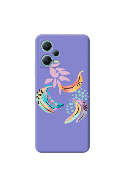 Other Xiaomi Redmi Note 12 Pro 5G Banana Purple Colored Silicone TPU Θήκη
