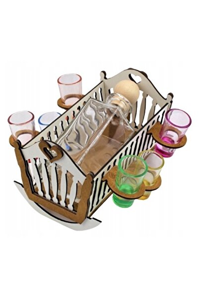 OEM Set decantor 0,5l si 6 pahare 25ml, model leagan bebe