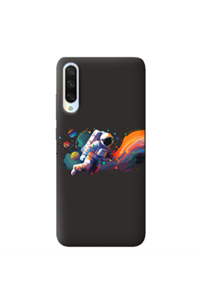 Other Xiaomi Mi 9 Lite Rainbow Space Black Colored Silicone TPU Θήκη