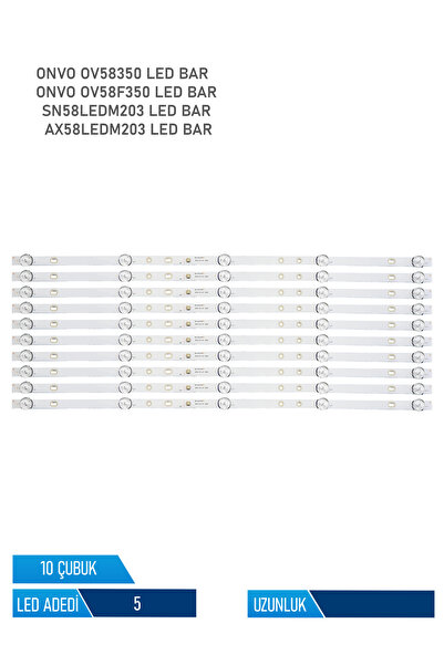 OV58350 Tv Led Bar 10 Parca 58 inc