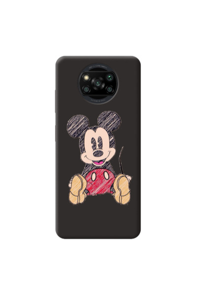 Other Xiaomi Poco X3 /X3 Pro Mickey mouse 2 Black Colored Silicone TPU Θήκη