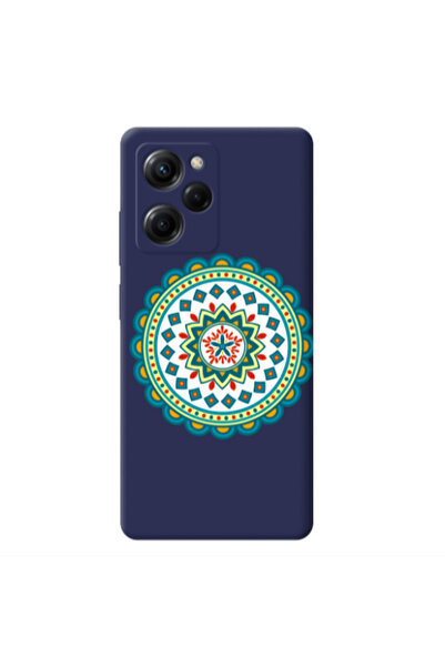 Other Xiaomi Poco X5 Pro Mandala D11 Dark blue Colored Silicone TPU Θήκη