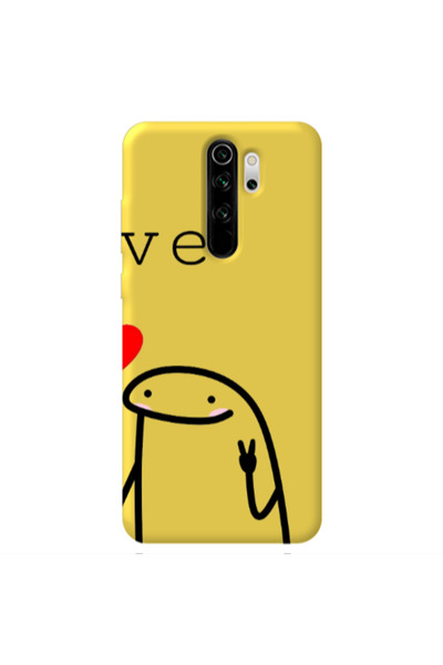 Other Xiaomi Redmi Note 8 Pro Love 2 Yellow Colored Silicone TPU Θήκη