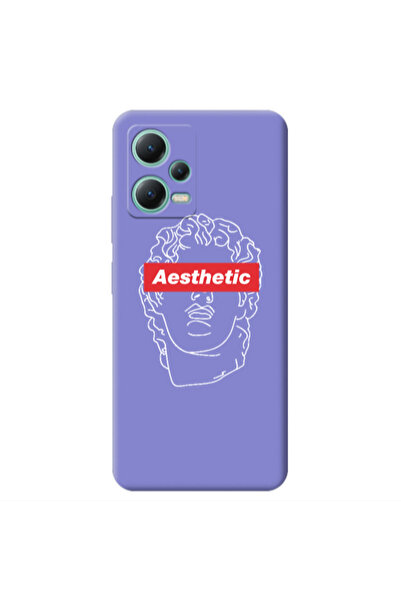 Other Xiaomi Redmi Note 12 Pro 5G Aesthetic Purple Colored Silicone TPU Θήκη