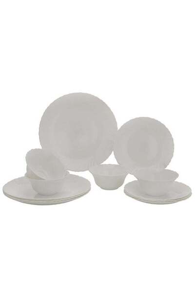 ROYALFORD Classic Opalware Dinner Set-12 pieces, Beautiful Elegant Design, Di...