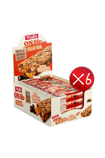 Yayla Onlife Bitter Çikolatalı ve Portakallı Yulaf Bar 35 g x120