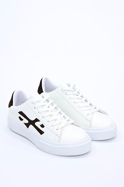 kajal ayakkabı Kcl J03 Flat Sole Patterned Tied Sports Shoes