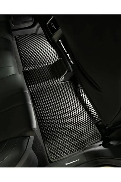 Evamax Design Chery Jaecoo 2024 ve Sonrası Uyumlu Yeni Nesil Premium Eva Paspas Özel Tasarım Kişiselleştirilebilir Lüks Oto Paspası + 4 Krom Marka Logo