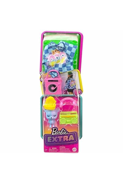 mattel Μπάρμπι Έξτρα Σετ με Καρό Μπουφάν και Αρκουδάκι (HDJ41)