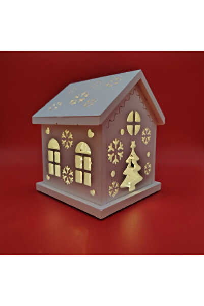 CREATIVITATEPLUS Set creativ din praf ceramic Casuta Craciun, 7 piese, 11x14cm