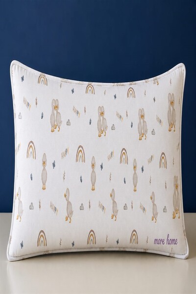 MORE HOME Muslin Baby Pillowcase with Cover 35X45 Duck Cream