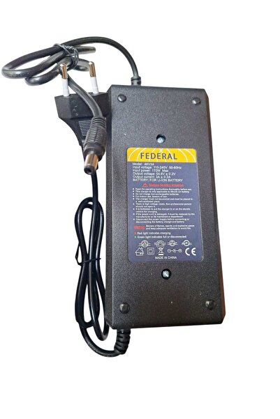 Federal Încărcător rapid 48V 3A Litiu-Ion 54.6V DC2.1 pentru Kugoo G2 Pro, Ku...