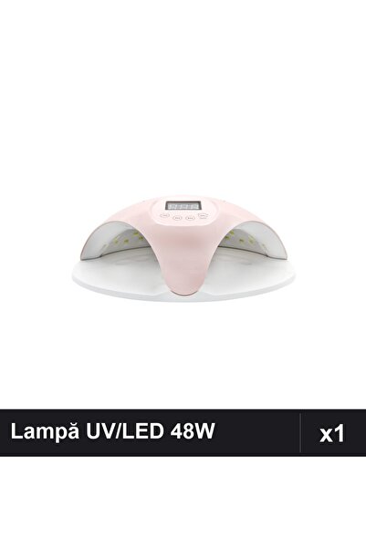 NAİLS Lampă UV/LED Profesională Sun 669, 48W, cu Ventilator și Ecran Digital,...