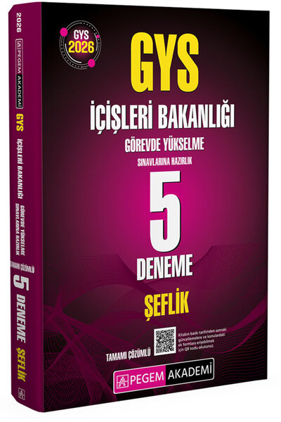 Pegem Akademi Yayıncılık 2026 GYS İçişleri Bakanlığı Görevde Yükselme Sınavla...