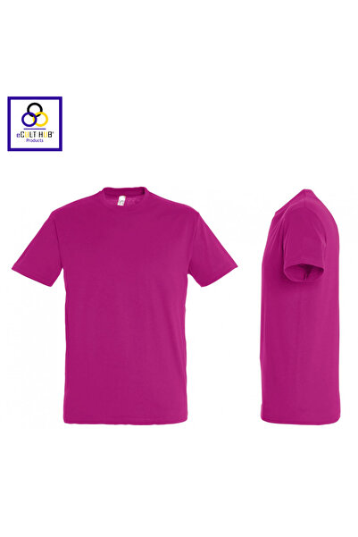 eCult Hub eC T-shirt Classic 9 - Έντονο ροζ (φούξια)