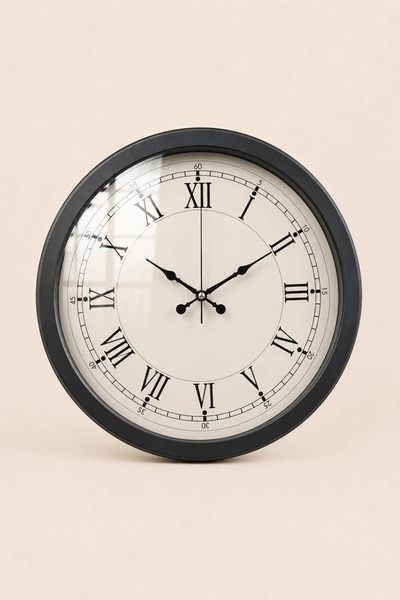 Nish Objects Westminster Classic Duvar Saati – Siyah | 40 cm