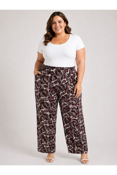 Trendline Trend Women's Discount Fabric Patterned Plus Size Slim Summer Elast...