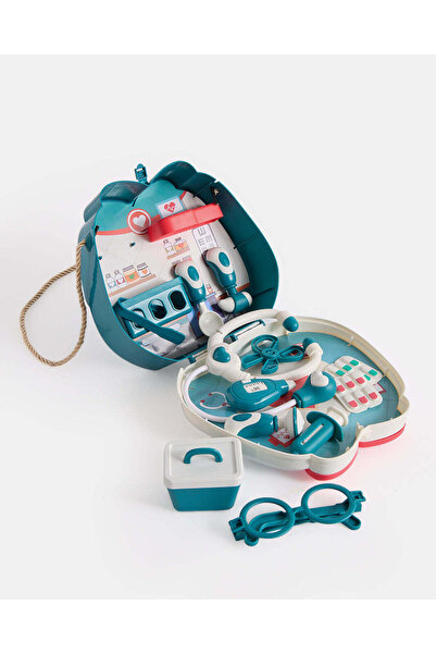 REDTAG Kids 15-Piece Pretend Play Doctor Kit with Apple Carrying Case