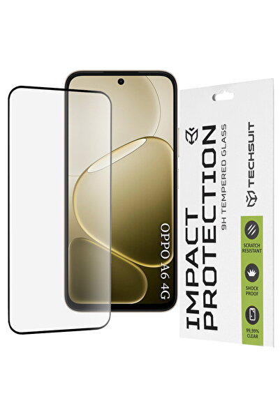 Techsuit Folie pentru Oppo A6 4G - 111D Full Cover / Full Glue Glass - Negru