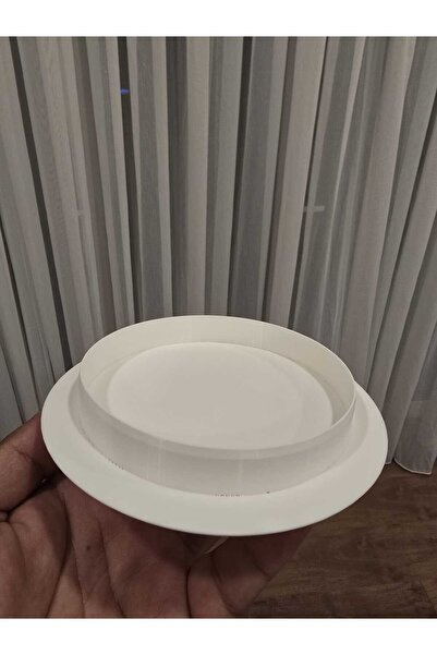 ASFEL Soba Bacası Kapatma Kapağı Sert Plastik Düz Model Beyaz Renk