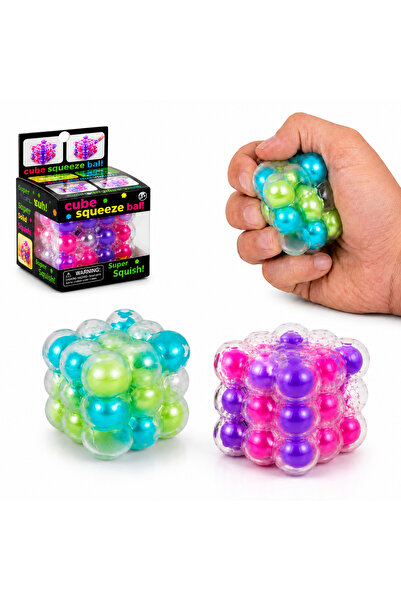 CASA JOY Jucărie antistres Cub cu bule de strâns, 5 x 5 cm, cu revenire lentă...